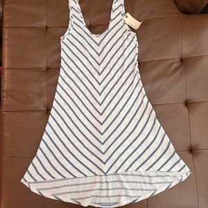 Striped High Low Dress EUC